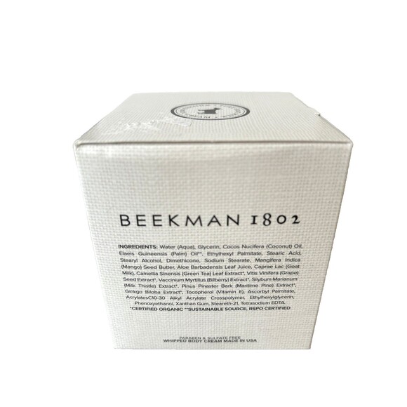 Beekman 1802 Pure Goat Milk "Whipped Body Cream" 8 fl oz. Fragrance Free New - Picture 3 of 7